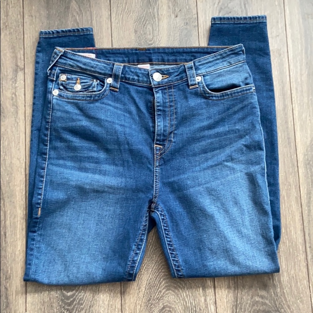 True Religion Halle, high Rise Super Skinny, 33W